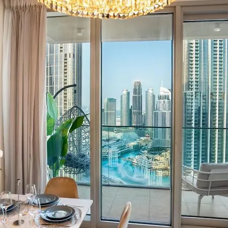 Glorious Fountain,Opera &Burj Sky View 4Br Apt Dubai Exterior foto
